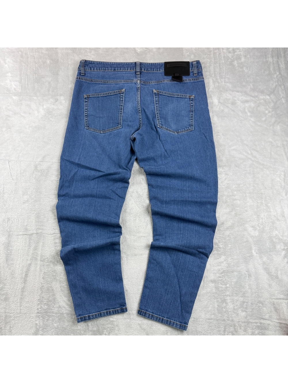 Onitsuka Tiger Size XL Blue Denim Jeans Straight Leg Japanese Streetwear ASICS